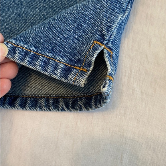 Levi’s Vintage Retro 2019 Dark Wash Denim High Rise Jean Zip Fly Shorts Size 7 - Picture 4 of 9